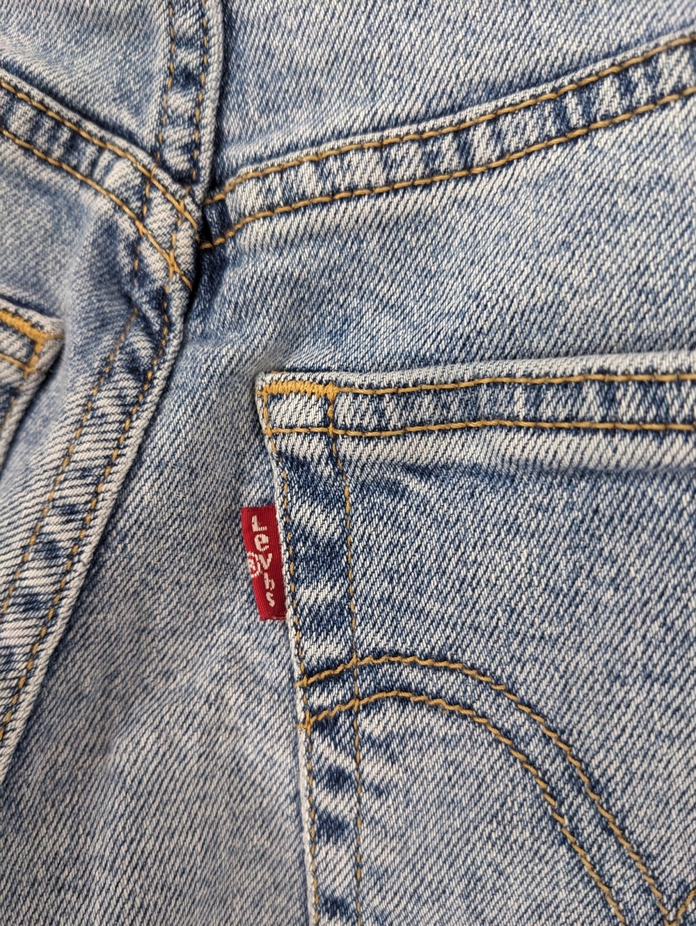 Levi's Women's Jeans Ribcage Straight Ankle Size 23 L27 Blue Cotton Blend - Picture 12 of 14